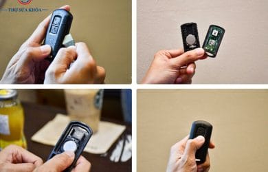 Các bước thay Pin Smartkey