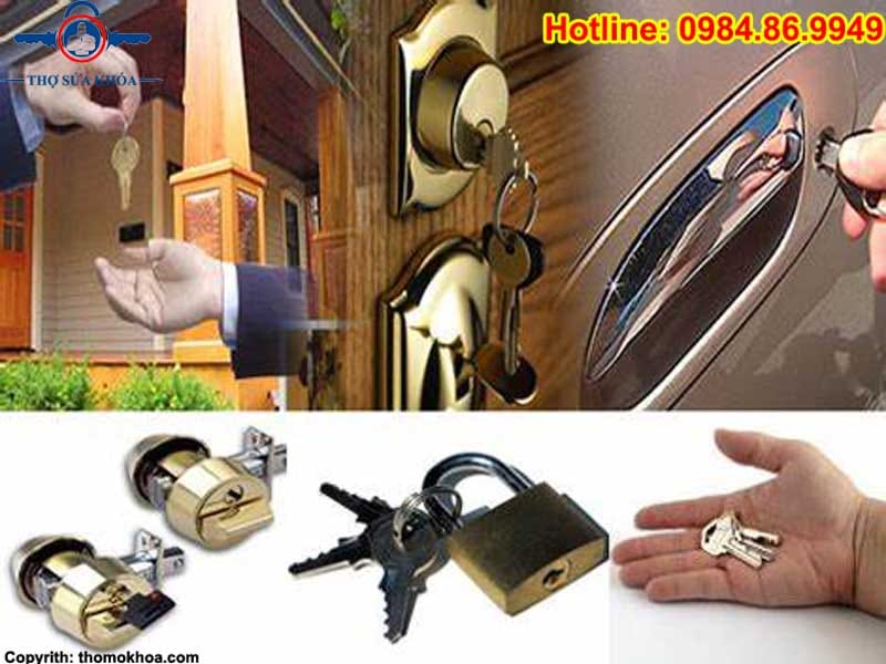 Thợ sửa khóa, đánh chìa khóa cửa tại nhà theo yêu cầu của khách hàng