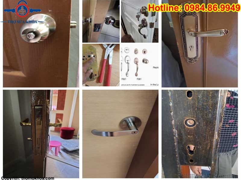 Thợ sửa khóa cửa theo nhu cầu của khách hàng.