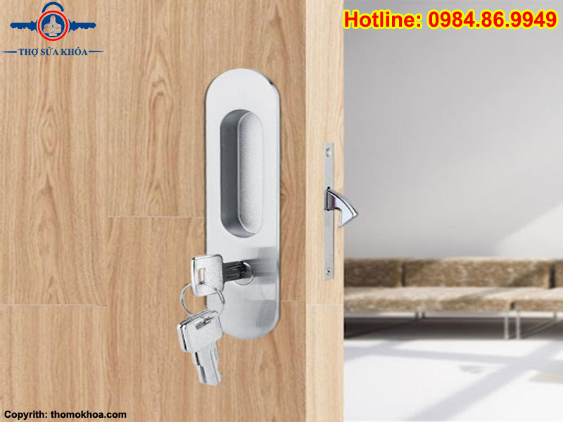 Khóa Cửa Lùa Bằng Gỗ