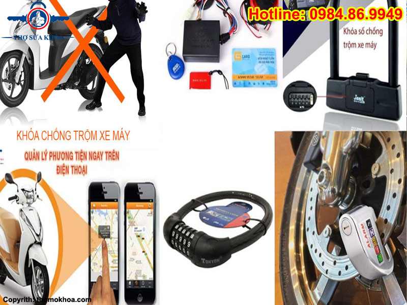 Lắp Khóa Chống Trộm Cho Xe Honda AirBlade