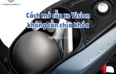 Cách Mở Cốp Xe Honda Vision Không Cần Chìa Khóa