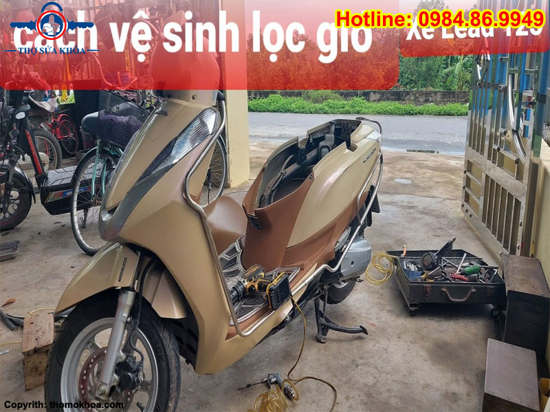 Cách Vệ Sinh Lọc Gió Xe Honda Lead
