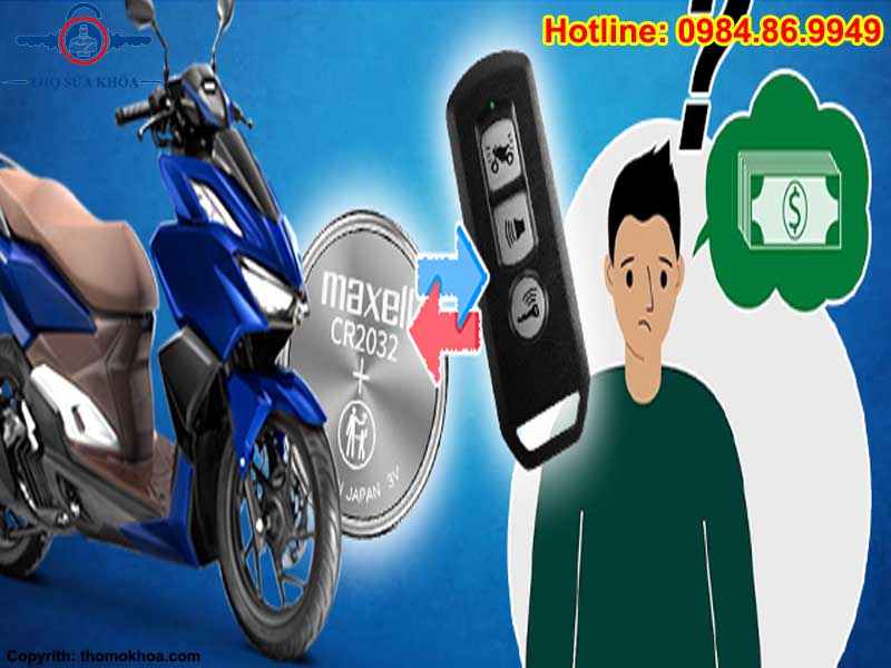 Cách Thay Pin Chìa Khóa Xe Vario
