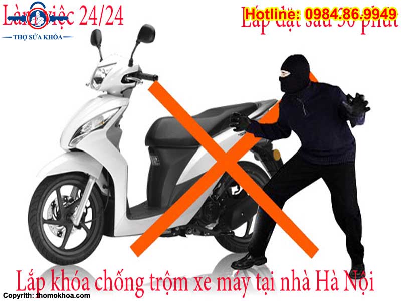 Lắp Khóa Chống Trộm Xe Máy Tại Hà Nội