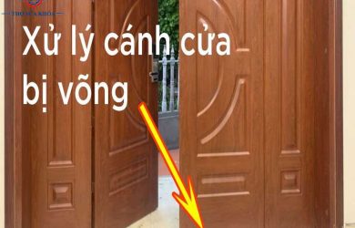 Cửa Gỗ Bị Xệ Do Khung Cong Vênh