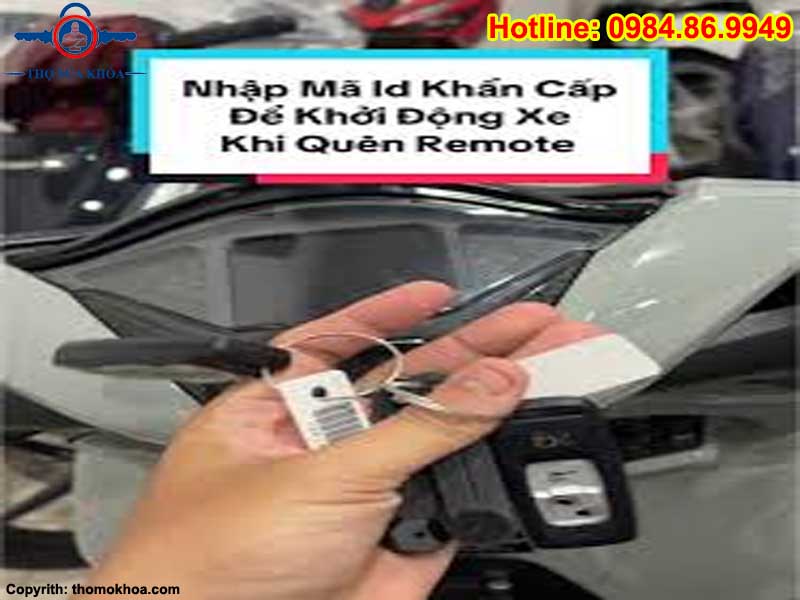 Nhập Mã ID Khẩn Cấp Để Khởi Động Xe SH Khi Mất Remote