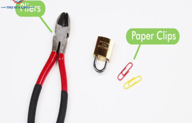 Mở Ổ Khóa Treo Bằng Kẹp Giấy