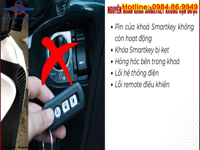 Smartkey Xe Honda Không Vặn Được