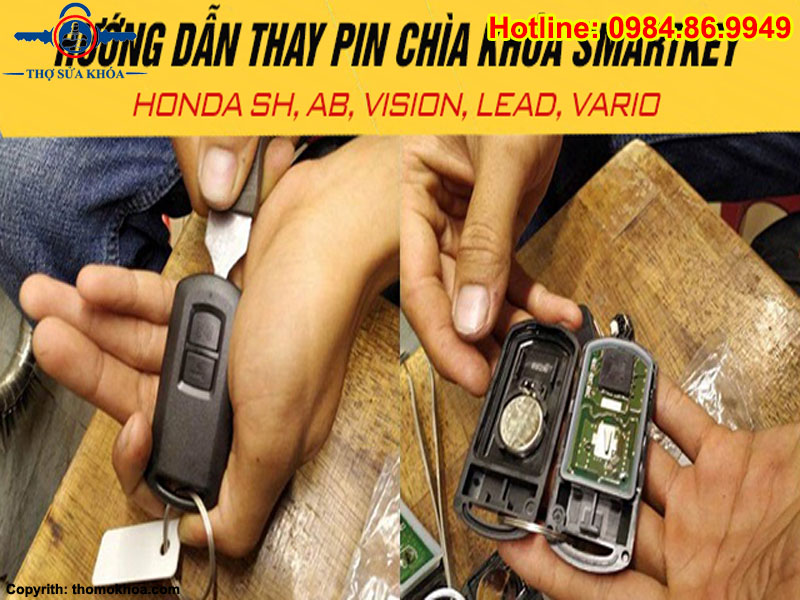 Cách Tự Thay Pin Chìa Khóa Smartkey Honda
