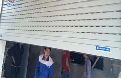 Cách căn chỉnh nan cửa cuốn bị xô lệch