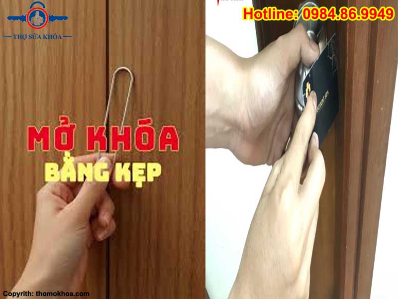 Mở Khóa Cửa Bằng Kẹp Tóc và Thẻ ATM